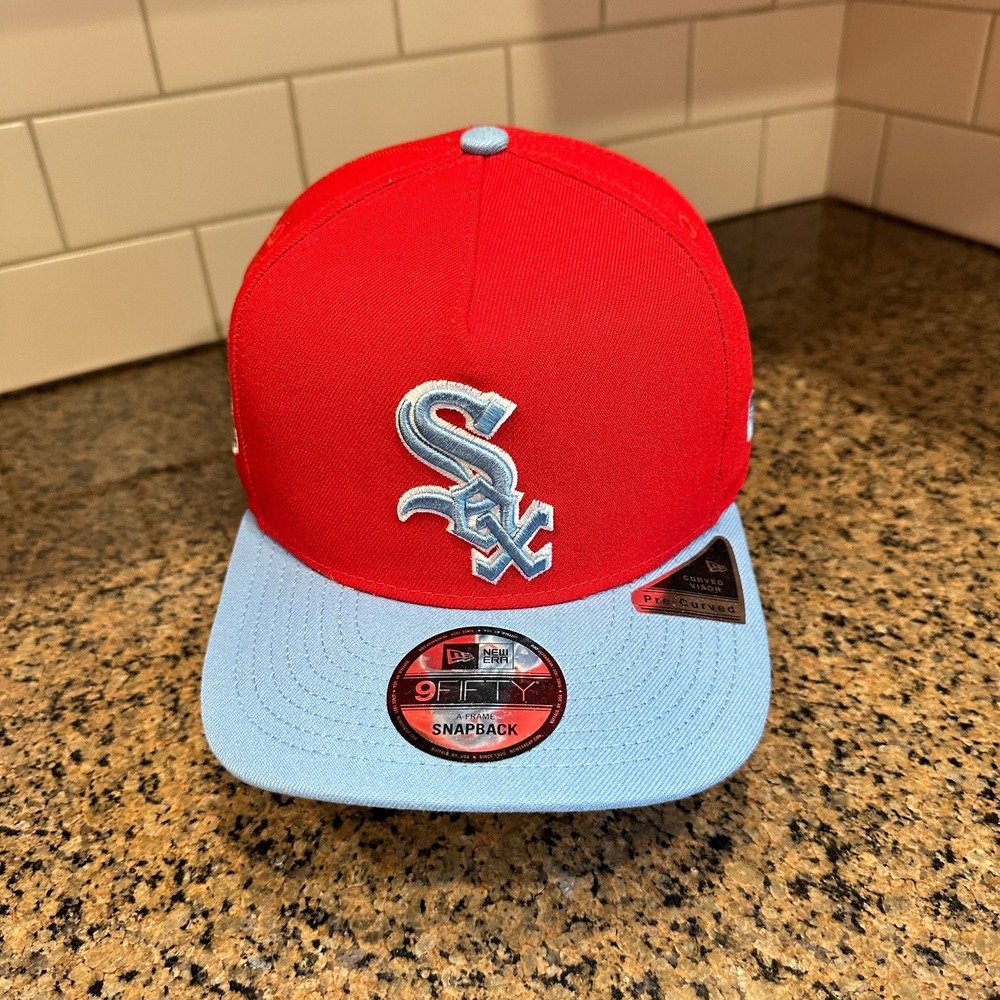 Chicago White Sox Hat New Era 9FIFTY Snapback Men's Red Blue World Series '05
